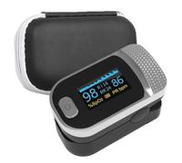 FUELIX Oxímetro De Pulso para Adultos, Pulxiometro De Dedo Profesional Monitor Spo2, Oxímetro De Dedo con Pantalla OLED, Saturador Oxigeno Dedo para Adultos Niños A