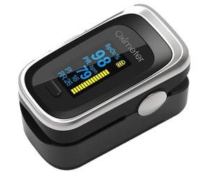 FUELIX Pulsioxímetro De Dedo, Medidor Oxigeno En Sangre Dedo Monitor De Saturación De Oxígeno para Adultos Y Niños, Saturimetro Comprobación del Nivel De Spo2, PI, Frecuencia Cardiaca B