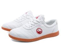 FUELIX Tai Chi Wu Shu Kung Fu Zapatos Respirable Antideslizante Deporte Gimnasio Zapatilla De Deporte, Zapatillas De Taekwondo Para Diario Formación Ejercicio Mañanero, Unisexo A,42