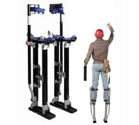 FUELIX Zancos De Yeso Ajustables Profesionales De Aleación De Aluminio, Zancos De Trabajo Puntales Extensibles Zancos De Pintor para Constructor, Decorador, Pintura, Encintado, Limpieza 46-76cm