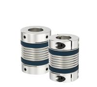 Fuelle de acoplamiento de eje, acoplador de motor flexible, CNC, aluminio, alta elasticidad, junta universal, impresora(LB-B-D55L72-11X11)