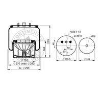 Fuelle de resorte, suspensión neumática CONTINENTAL 6431 N P11