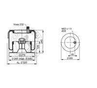 Fuelle de resorte, suspensión neumática CONTINENTAL SK 175-604 P01