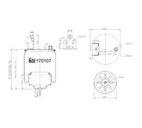 Fuelle de resorte, suspensión neumática FEBI BILSTEIN 170107
