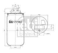 Fuelle de resorte, suspensión neumática FEBI BILSTEIN 177162