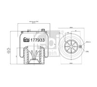 Fuelle de resorte, suspensión neumática FEBI BILSTEIN 177933