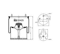 FEBI BILSTEIN 20425 Fuelle, suspensión neumática