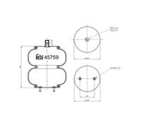 FEBI BILSTEIN 45759 Fuelle, suspensión neumática