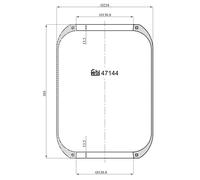 Fuelle, suspensión neumática FEBI 47144 para IVECO EUROSTAR 9.498 1993-2002
