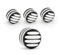 Fuelle Horquilla Motocicleta Juego de 4 Tapones para Tornillos de bujía de Motocicleta, compatibles con Triumphant Bonneville Bobo Black T120 T100 Thruxton 900 EFI Polainas Horquilla(Black-White-2)