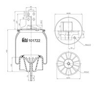 Fuelle neumático, suspensión FEBI BILSTEIN 101722