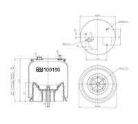Fuelle neumático, suspensión FEBI BILSTEIN 109190