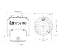 Fuelle neumático, suspensión FEBI BILSTEIN 170919