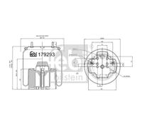 Fuelle neumático, suspensión FEBI BILSTEIN 179293