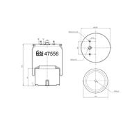 Fuelle neumático, suspensión FEBI BILSTEIN 47556
