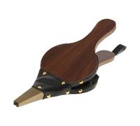 Fuelle para hoguera - Herramienta de fuelle de leña para chimenea manual | Fuelle duradero de madera maciza y cuero, accesorios para chimenea de barbacoa al aire libre, chimenea y barbacoa