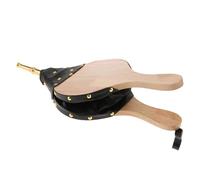 Fuelle para hoguera: soplador de aire de madera con correa para colgar, boquilla de metal duradera, diseño de mango ergonómico, control eficiente del flujo de aire | Chimenea, fogón, estufa de leña, b