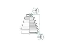 LÖBRO Fuelles del eje de transmisión 190965