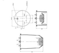 Fuelle, suspensión neumática FEBI 102720 para DAILY IV Furgoneta 3 2006-2011