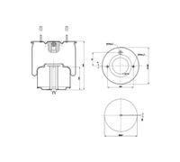 Fuelle, suspensión neumática FEBI 37635 para VOLVO FM10 9.6 1999-2001