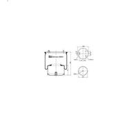 Fuelle, suspensión neumática FEBI 38503 para DAF 75 8.661 1992-1997