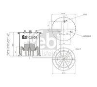 Fuelle Suspensión Neumática Febi Bilstein 102809 para Iveco