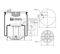 Fuelle Suspensión Neumática Febi Bilstein 39905 para Man
