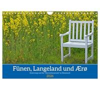 Fünen, Langeland und Ærø - Unterwegs auf der "Herrenhausroute" in Dänemark (Wandkalender 2026 DIN A4 quer), CALVENDO Monatskalender: Ein visueller ... Natur und reicher Geschichte begeistern