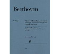 Henle Verlag - Cinco sonatas famosas para piano op.13, op.26, op.27 n.º2, op.28 y op.31 n.º2