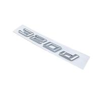 Fuente 316d 318d 320d 325d 328d 330d 335d GT ABS Números Letras Emblema Compatible for BMW Serie 3 E90 E46 F30 Etiqueta engomada del Logotipo del Maletero del Coche (Color : Silver 320d)