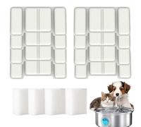 Fuente actualizada 2026 para perros, kit de fuente de salud y felicidad ultrasilenciosa con 2 filtros, acero inoxidable 3.2/7L (108/244 onzas) fuente de agua para perros grandes (plateado, fliter)