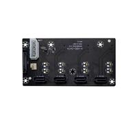 Fuente Alimentación 4 Pines 15P, Cabezal Ventilador 3 Pines, Placa Circuito del Backplane la Caja del PC del Servidor, Adaptador Placa Base para