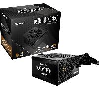 fuente alimentación 650w asrock challenger cl-650b 80 plus bronze negro