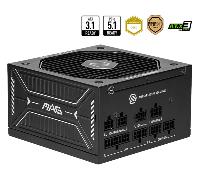 MSI mag A650GLS PCIE5, Fuente de alimentación, 650W, 80 Plus Gold, ATX 3.1, Soporte GPU PCIe 5.1, 12V-2x6 Nativo, Conector 12V-2x6 Bicolor, Fuente de alimentación ATX, Cables con Cubierta en Relieve
