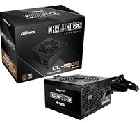 Fuente ALIMENTACION ASROCK CL-550B,PSU,550W,80 Plus Bronze,120MM,Active PFC,PCI-E (6+2 Pin) x4,SATA (5 Pin) x4