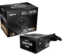 ASRock Fuente de alimentación CL-550B 550W 80 Plus Bronze PFC activo 120 mm PCIe x4 Negro