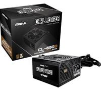 Fuente ALIMENTACION ASROCK CL-650B,PSU,650W,80 Plus Bronze,120MM,Active PFC,PCI-E (6+2 Pin) x4,SATA (5 Pin) x4