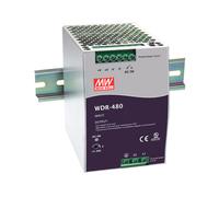 Fuente alimentacion carril din 24v/480w 20a 180-550vac mw wdr-480-24