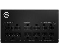 MSI mag A650GL - Fuente de alimentación (650 W, 80 Plus Gold, Totalmente Modular, Ventilador FDB de 120 mm con rodamiento dinámico, Cable Plano Negro