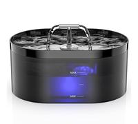 Fuente automática para Gatos, 2,2 l, con Bomba ultrasilenciosa, Filtro de carbón Activo, para Interiores, para Gatos, Perros y Otros Animales