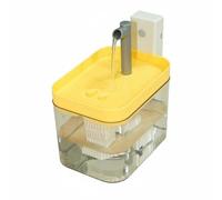 Fuente Automática para Gatos Dispensador Abrevadero con Agua Más Atractiva Filtro por y Surtidor Elevado para Limpios Adecuada para Mascotas Que, Amarillo, Style to 3