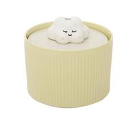 Fuente automática para Gatos - Fuente de Agua de cerámica para Mascotas de 1,2 L, silenciosa, alimentada por USB, multifiltración, diseño Seguro antiquemaduras en seco, Bomba lav