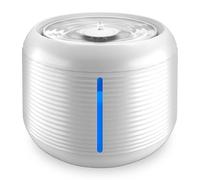 Fuente automática Veddelholzer para gatos, 2,5 litros, con indicador LED, sin BPA, filtro 4 comp., extremadamente silenciosa, fácil de limpiar