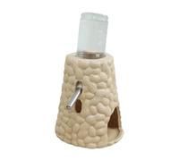 Fuente colgante para mascotas para jaulas, dispensador de agua para animales, fácil de limpiar, dispensador de agua para hámster en forma de cacahuete