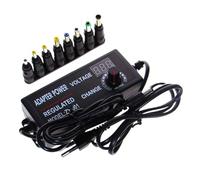 Fuente de adaptador de corriente CA CC, 3V, 5V, 9V, 12V, 24V, 1A, 2A, 3A, 5A, 10A, transformadores de 220V a 5V, 12V, fuente de alimentación ajustable de 5, 12 y 24 V voltios(8PCSAdapter,USPLUG_3V - 1
