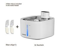 Fuente de agua automática inalámbrica para mascotas, bebedero recargable por USB para gatos y perros con sensor inteligente, depósito transparente y diseño antisalpicaduras, IPX7