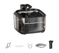 Fuente de agua automática para gatos de 4,5 L, dispensador de agua recargable por USB con filtración circulante para mascotas y razas pequeñas