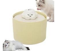 Fuente de agua automática para gatos - Fuente de agua silenciosa para perros de 1,2 l | Estación de hidratación de cerámica para mascotas con flujo suave para mascotas de interior, pequeños