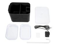 Fuente de Agua automática para Mascotas de 2 l/67 oz, Fuente de Agua para Gatos con Kits de Grifo, de filtración de 4 etapas para Agua Limpia, Material Seguro sin PP+PS para Uso (Jane Eyre Negra