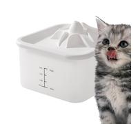Fuente de agua automática para mascotas, dispensador de agua silencioso con de erupción de volcán, tanque automático para animales pequeños, alimentador eléctrico para gatos y perros pequeños